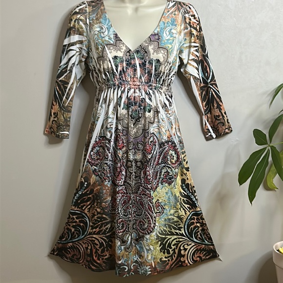 R. ROUY | MIDI | SMALL | EMPIRE WAIST | TIE DYED - Picture 1 of 10